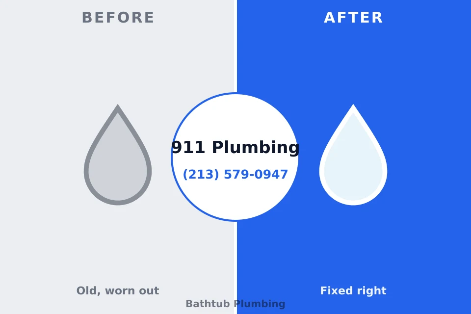 Before and after: plumbing repair Treasure Lake, PA